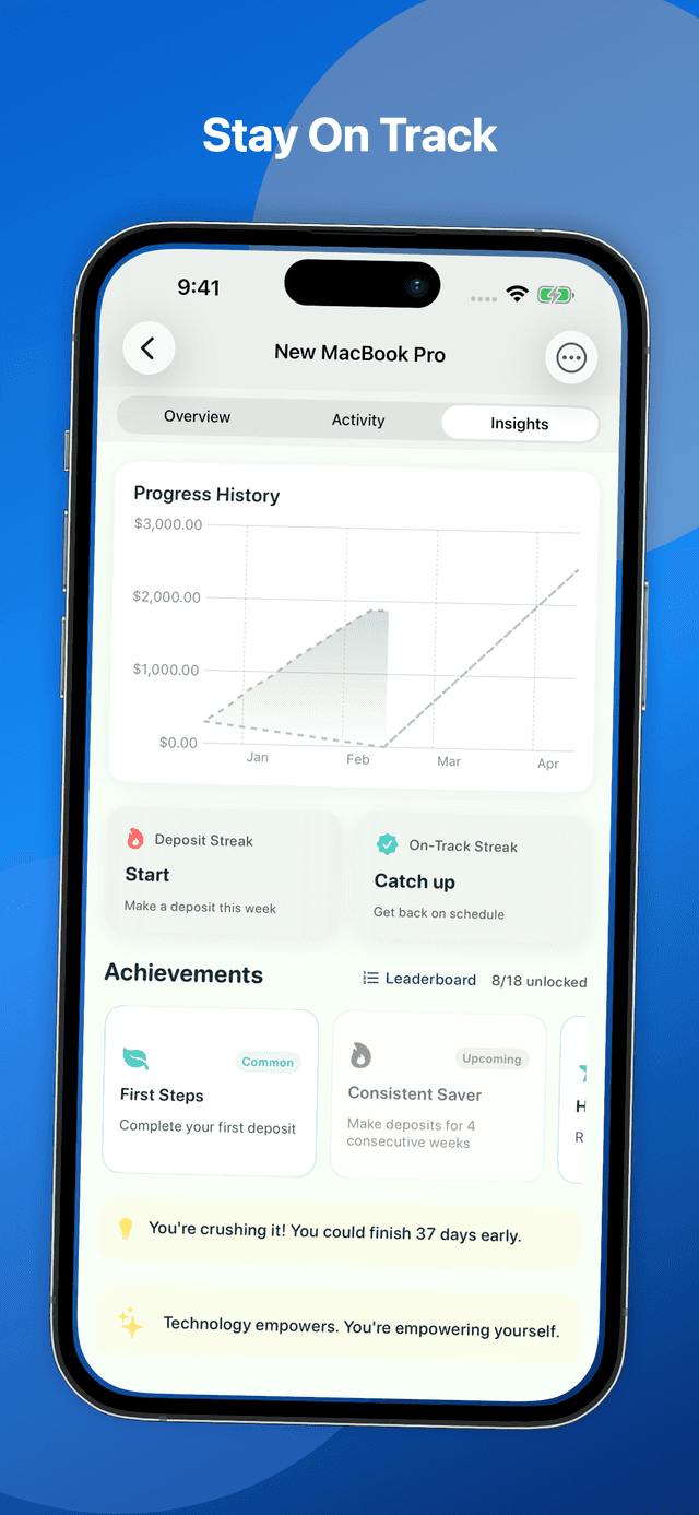 DreamsJar goal insights and smart analytics