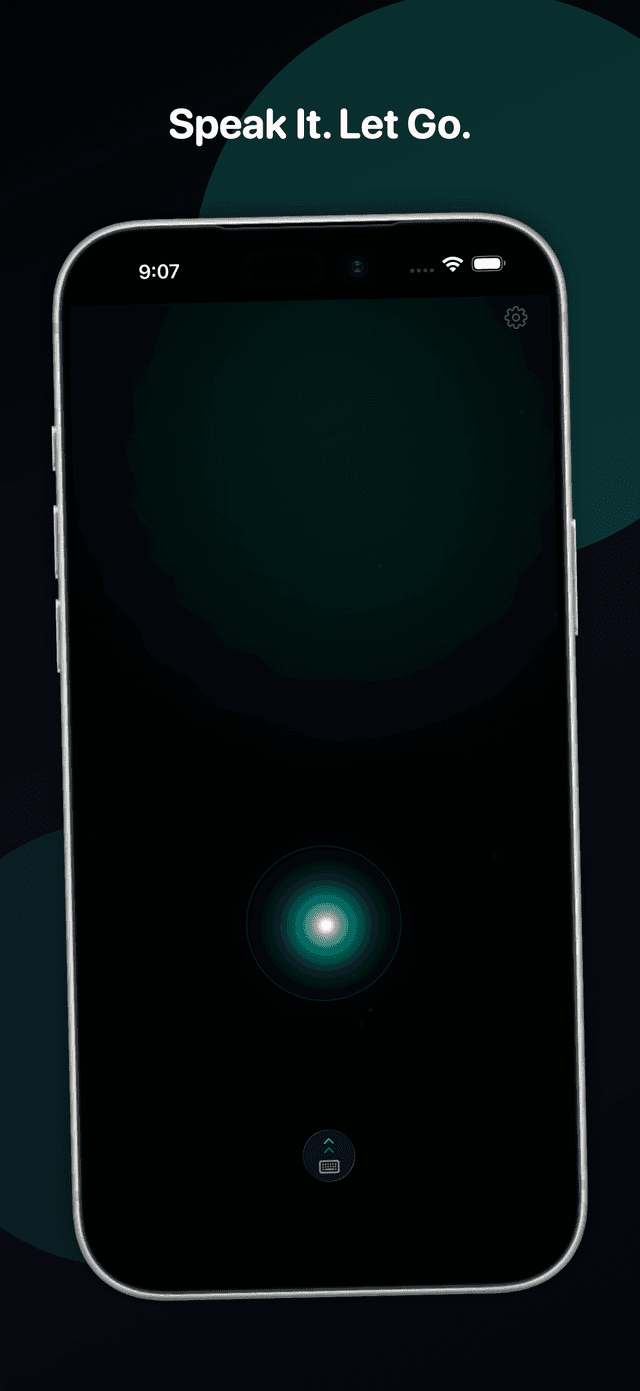 ThoughtTrack home screen